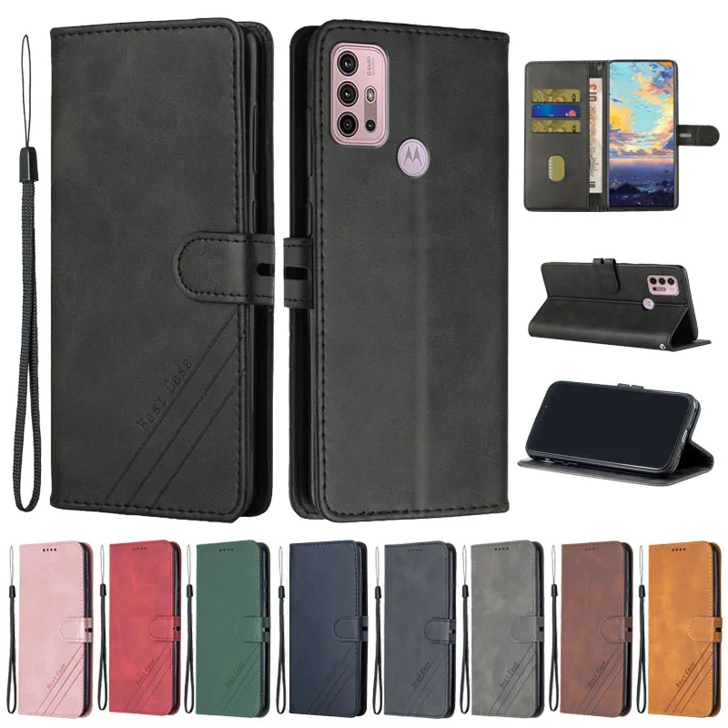 For Coque Motorola Moto G30 Case Leather Flip Case on For Moto G 30 Cover for Motorola G30 G10 Funda Magnetic Wallet Phone Cases