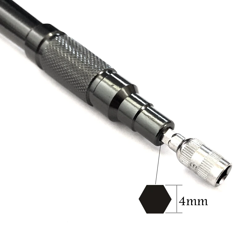 6 Points Hex Socket 2.5/3/3.54/4.5/5mm 5.5mm H4 Hexagon Shank Nut Driver Part for Car Repairing