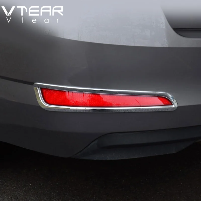 Vtear For Skoda Octavia A7 rear foglights cover body Exterior Chromium decoration car-styling accessory products part 15-17