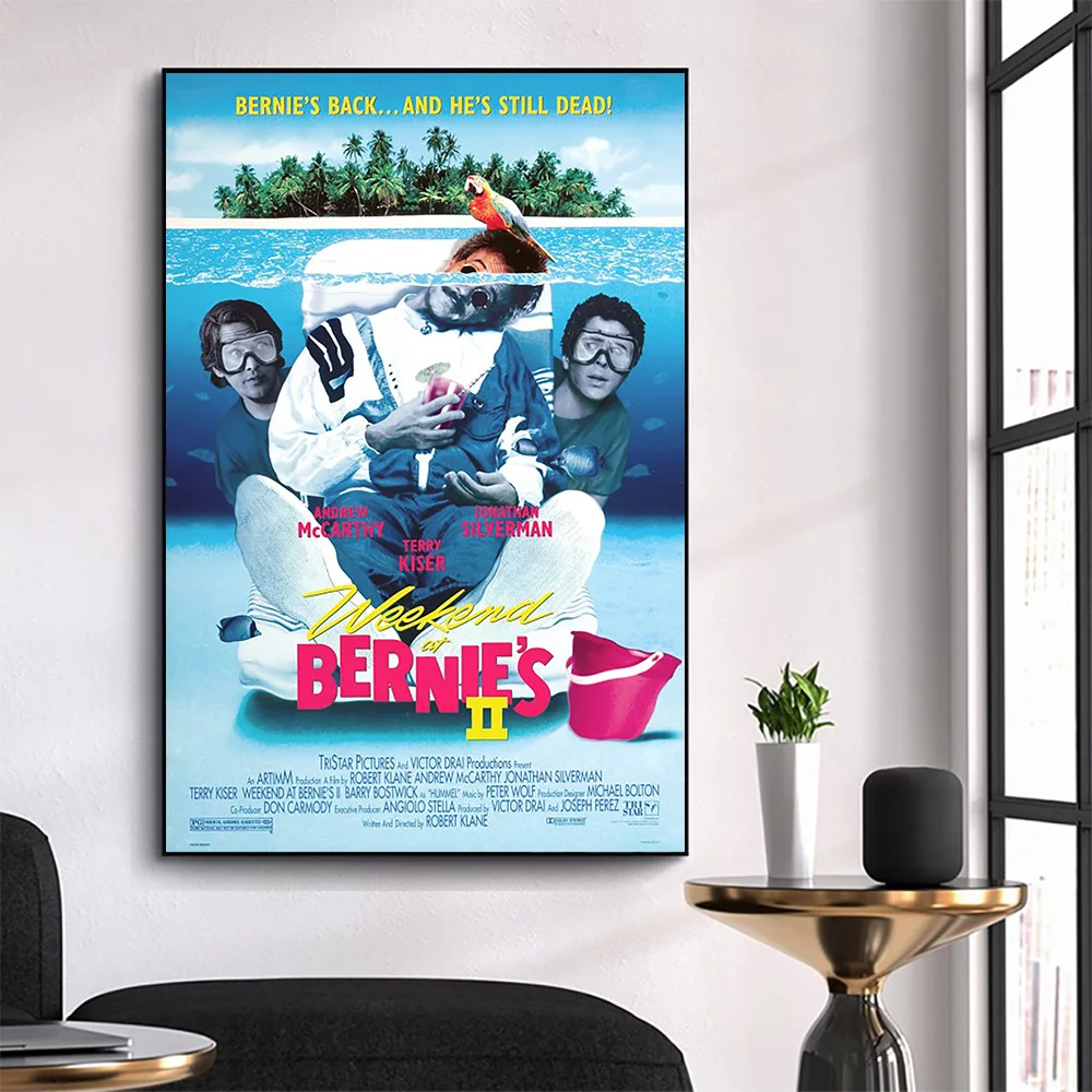 WM3060 Weekend at Bernie's II Wonderful Classic Movie HD Silk Fabric Poster Art Decor Indoor Painting Gift