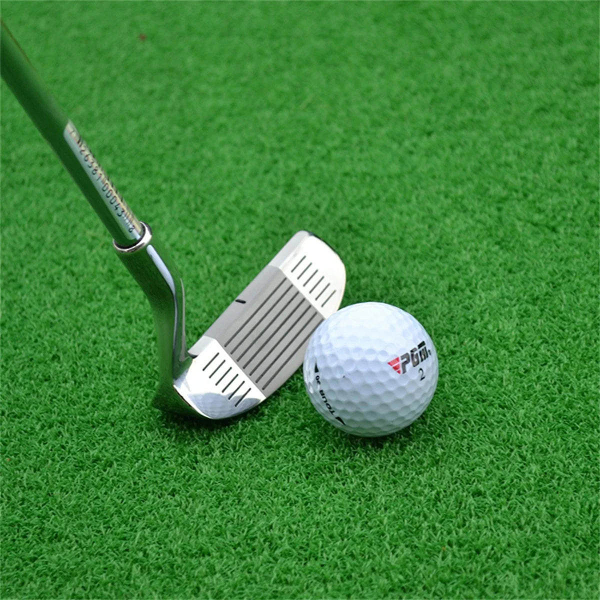 PGM Stainless Steel Double-side Chipper Golf Club Mallet Rod Grinding Push Rod Head Chipping Golf Putter for Outdoor Sports