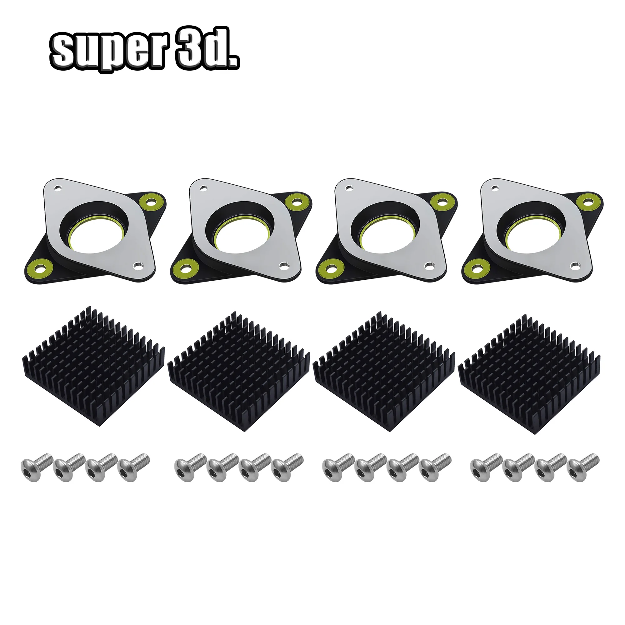 

NEMA 17 42 Шаговый демпфер Meal & Rubber шаговый двигатель Вибрационный демпфер импортный настоящий амортизатор nema 17 с теплоотводом