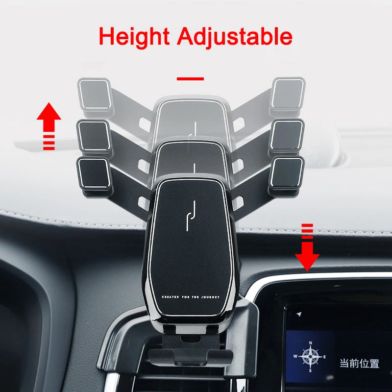 حامل هاتف السيارة تنفيس الهواء كليب المشبك أصحاب الهاتف المحمول لفولفو XC90 اكسسوارات 2015 2016 2017 2018 2019 2020 2021 2022