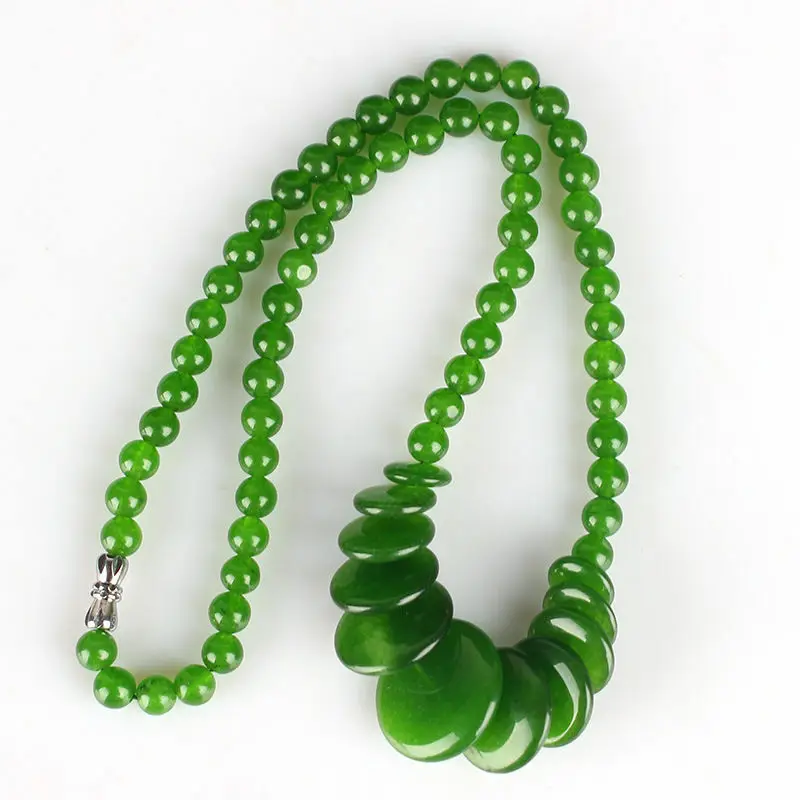 

Chinese Manual jades bead Jade Necklace & Pendant