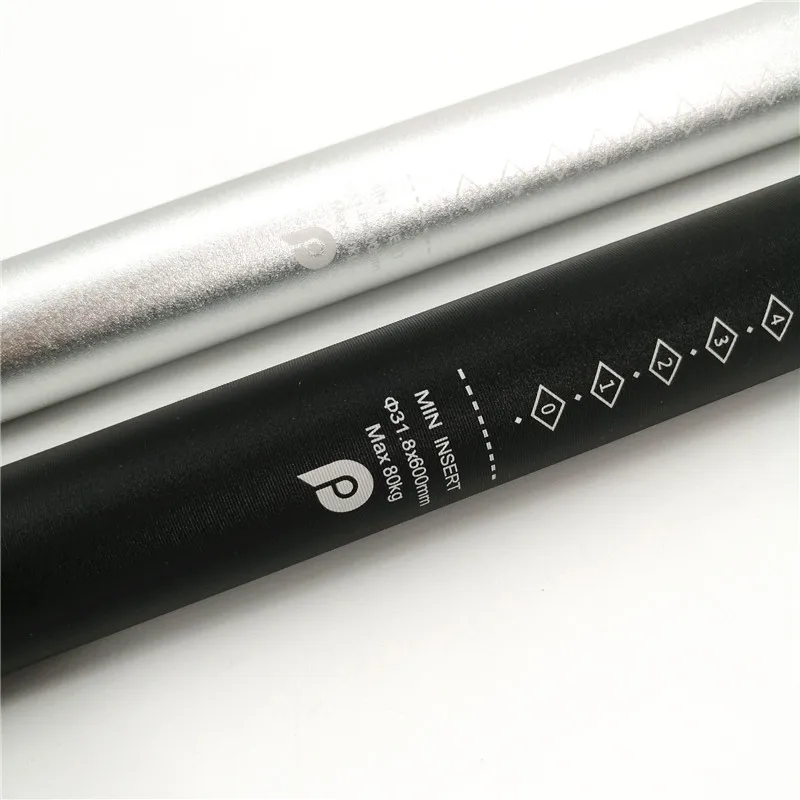 Litepro A71 Seat Post 31.8mm *600mm For Brompton Seatpost Aluminum Alloy 6061 Folding Bike Seat Tube Black Silver