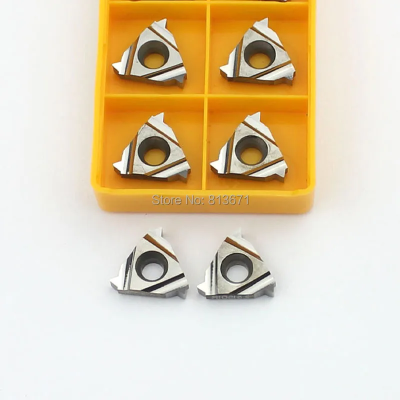 16ER 0.5/1.0/1.5/2.0/2.5/3.0ISO 16IR 1.25ISO Thread Inserts Lathe Turning Tool Blade for Aluminum Copper Processing Thread Tools