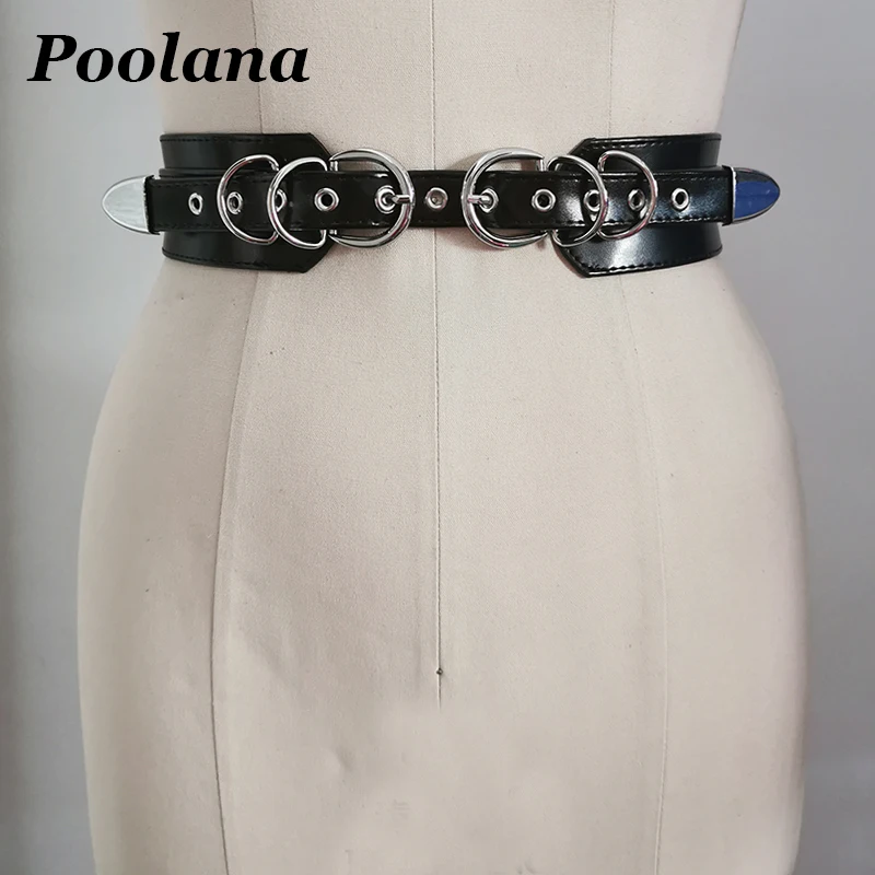 Custom Made to Order Women Punk Gothic Buckle Waist Belts Leather Waist Straps Belt