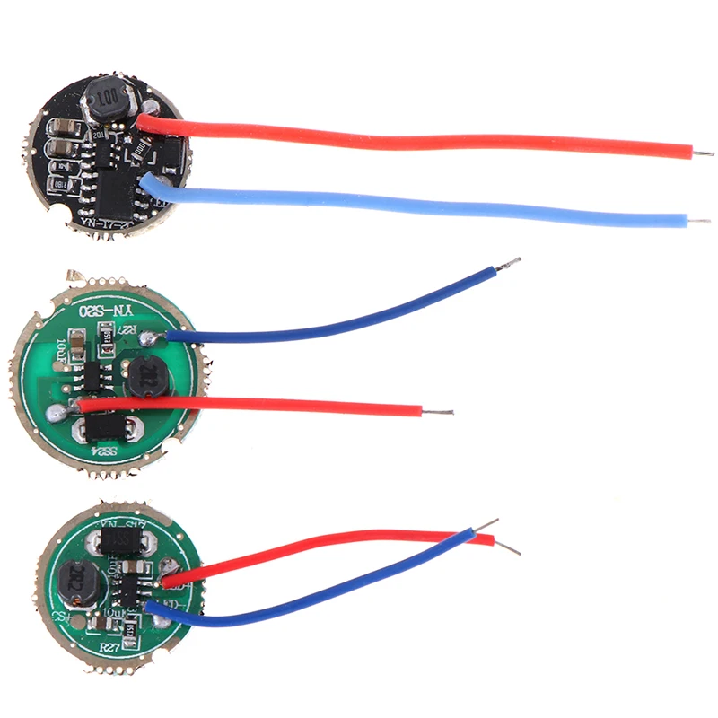 1 قطعة 3 واط LED سائق 17 مللي متر/20 مللي متر DC3.7V 1 وضع 5 وضع مصباح ليد جيب سائق صالح لل CREE-XRE-Q5/XPE/XBD 3 واط عالية الطاقة مصباح ليد