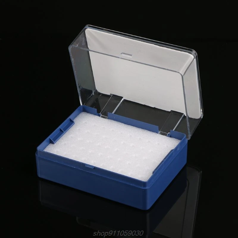 Plastic Storage Box With Foam Milling Cutter For 50 PCB Drill Bits N13 20 Dropshipping