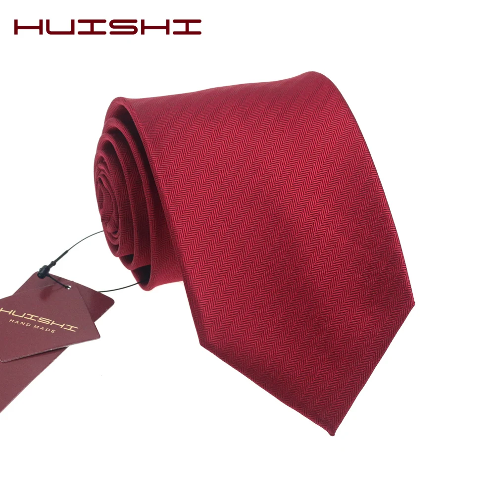 Dress Shirt Necktie 100% Waterproof Red Color Man Gift Scarves Evening Dress Solid Journalist Suit Neck Ties Wedding Accessories