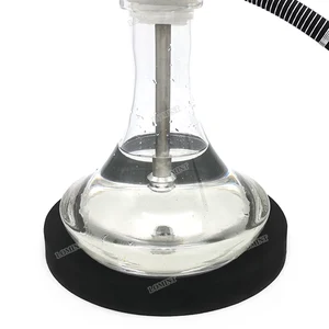 Lomint Eva Sponge Hookah Mat con luz LED Muestra de control remoto Botella de vidrio Negro Botella accesorios Chicha Grande 12 Mejor tubería de aceite de vidrio de ventas - №8
