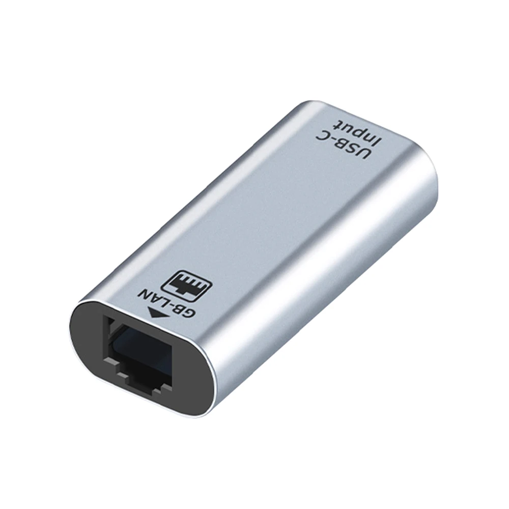 Adaptateur LAN mâle-femelle de type C vers RJ45 USB-C Ethernet vers GB-LAN pour ordinateur portable Huawei Windows Mac Mini Macbook Pro Air MacOS Linux