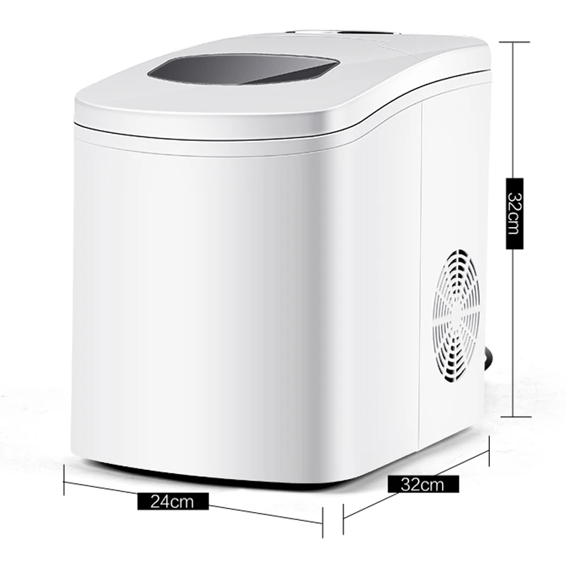 소형 원형 아이스 메이커 기계, 15kg, 상업용 국내 밀크 티 숍, 자동 아이스 큐브 제조 기계, 미니 아이스 메이커, 220V, 인기 상품