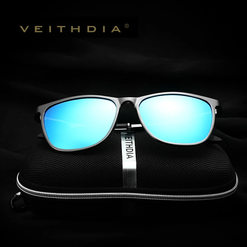 VEITHDIA Brand Designer Men\'s Sun Glasses Vintage Sports Women Sunglasses Polarized UV400 Lens Male Eyewear For Female V06623