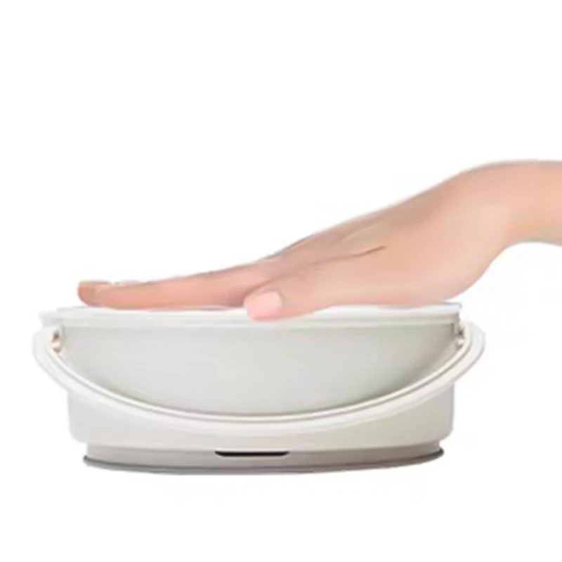 

Портативная кастрюля для путешествий, офисная электрическая кастрюля для кипячения, 110 В, складная многофункциональная мелкая бытовая техника с двойным напряжением