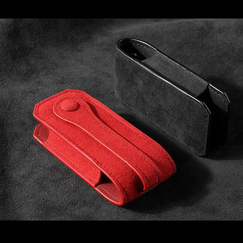 Key Wallet for Porsche Genuine Leather Car Key Holder Cover Fit for 2017 New Panameras Car Remote-Key Protective Case Bag