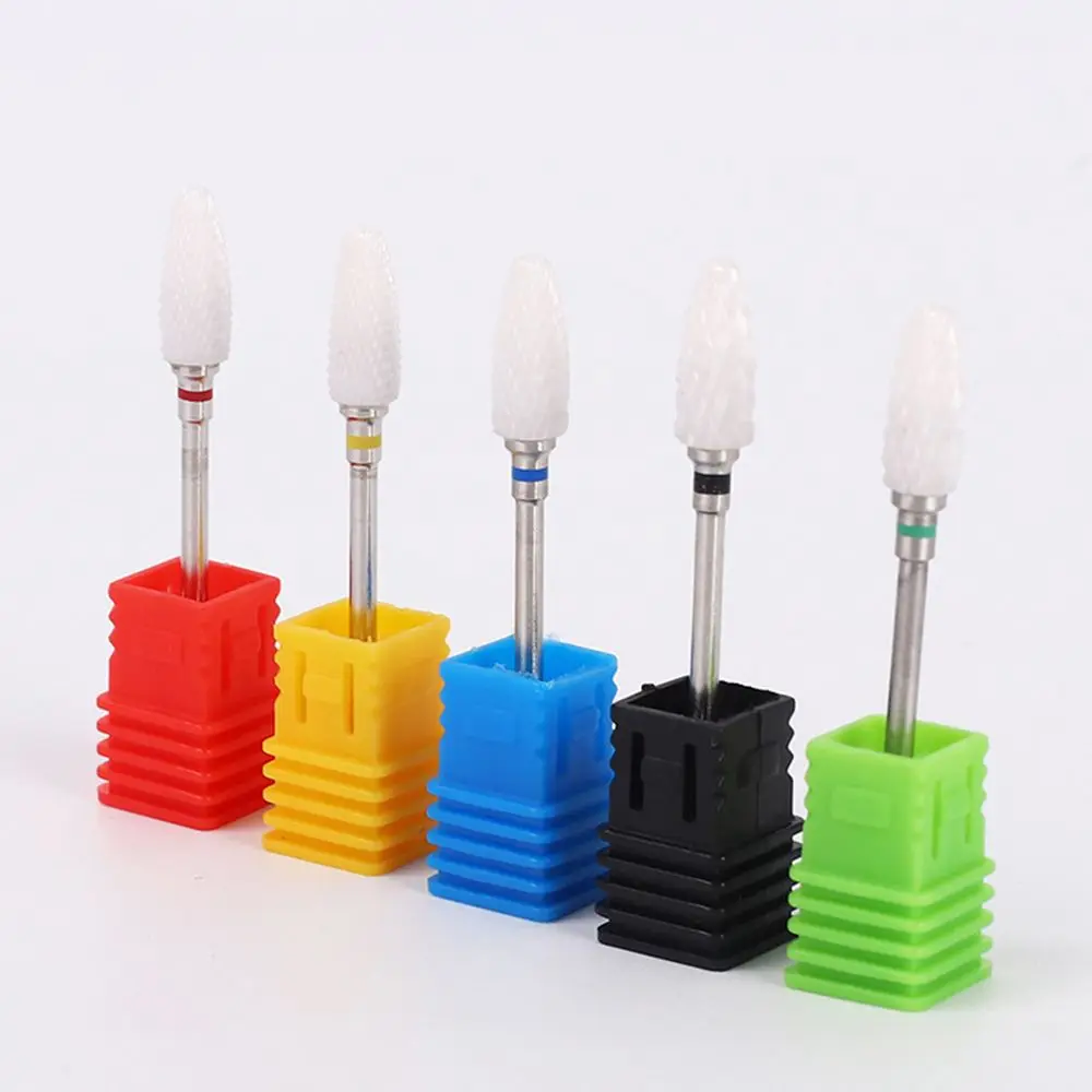 Accessory 3/32'' File Tool Ceramic Nail Drill Bit Electric Grinder Head Removing Nail Gel Polish Grinding Head Sander Tool