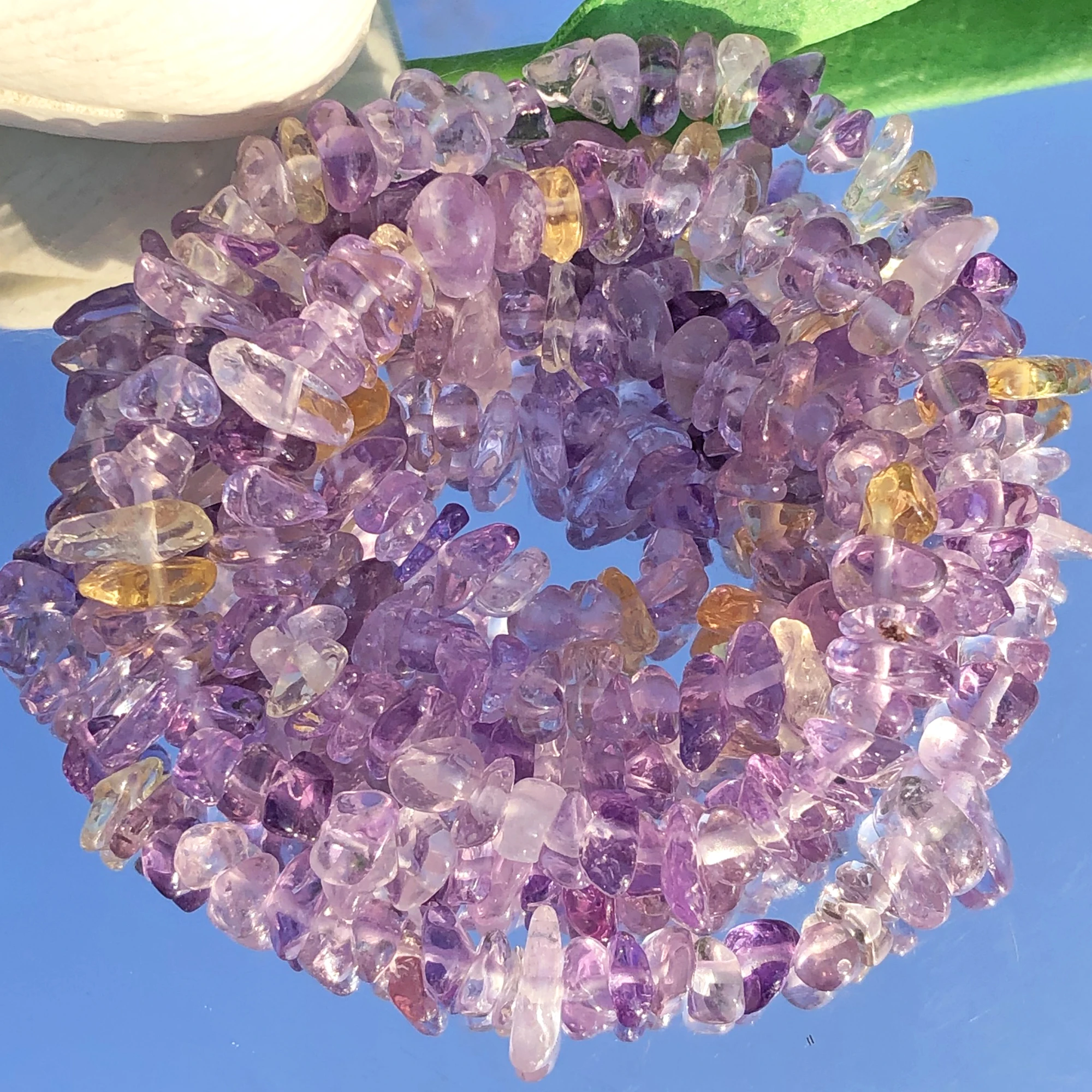 AAA Natural Irregular Amethysts Freeform Chips Stone 5-8mm Gravel Beads For Jewelry Making DIY Accessories Bracelet Necklace 33”