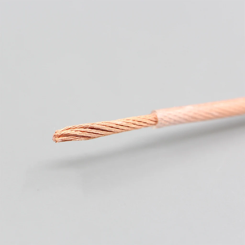 LN 007736   100 متر Type6 النحاس مرحبا الدقة 9*7*9/0.05 مللي متر 7n Litz OCC التدريع 7*9*0.05 مللي متر 63Core OCC لوحة فضية داخل OD2.8mm سماعة