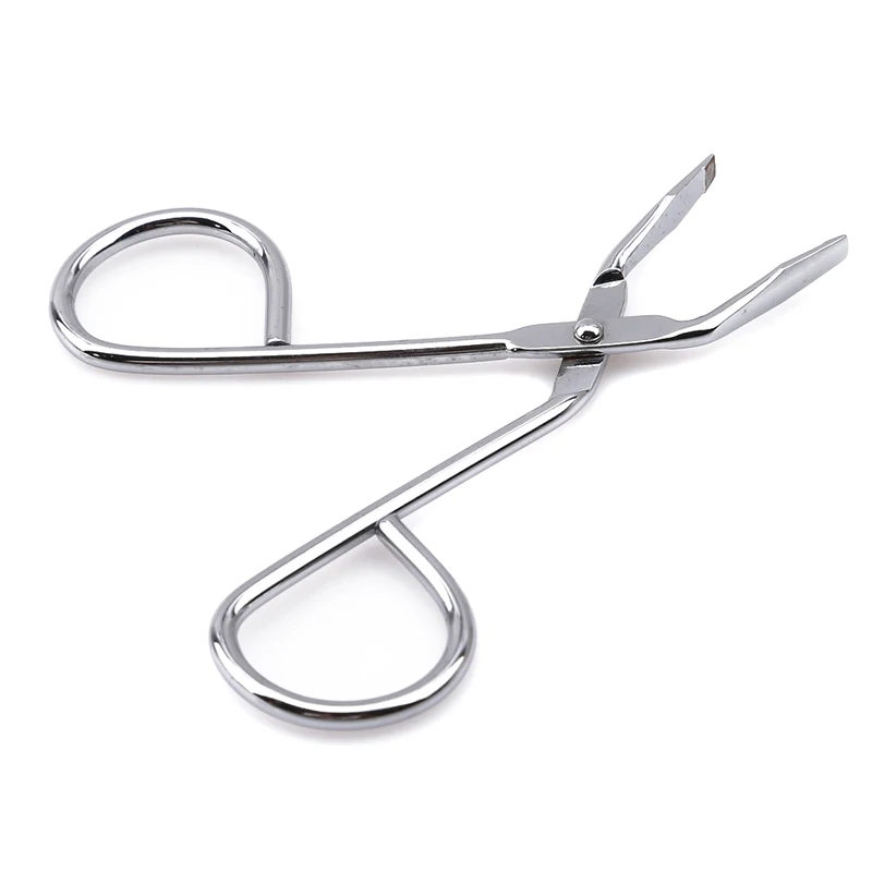 1PC Hair Remove Scissors Flat Tip Eyebrow Tweezers Clamp Clipper Beauty Tool Stainless Steel Eyebrow Removal Tool