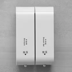 Wall Mount Liquid Soap Dispenser Hotel Household Black/White Toilet Hand Sanitizer Press Bathroom Shampoo Shower Gel Bottle