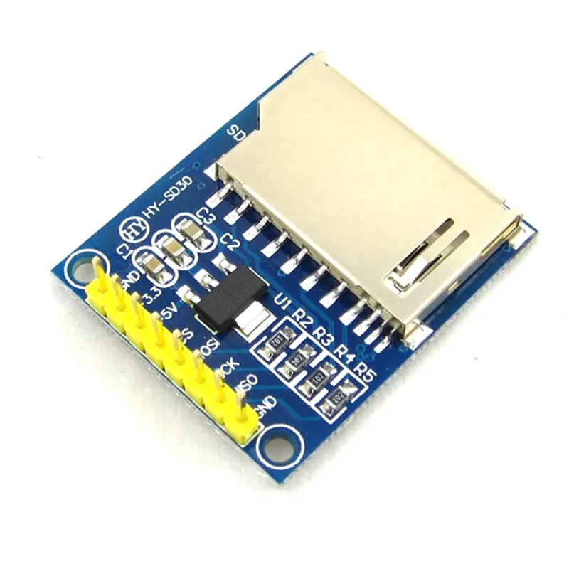 Разъем интерфейса MCU SPI для модуля мини SD-карты Чтение-запись