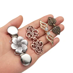 Retro Alloy Sweater Blouse Pin Fashion Cardigan Clip Sewing Trendy Charm Jewelry Fashion Accessories Sweater Clip Shawl Brooch