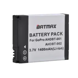 Batmax 1400mAh AHDBT-001 AHDBT-002 Battery akku for GoPro HD Hero 1 2 Hero1 Hero2 Motorsports Surf Outdoor 960 1080P Edition