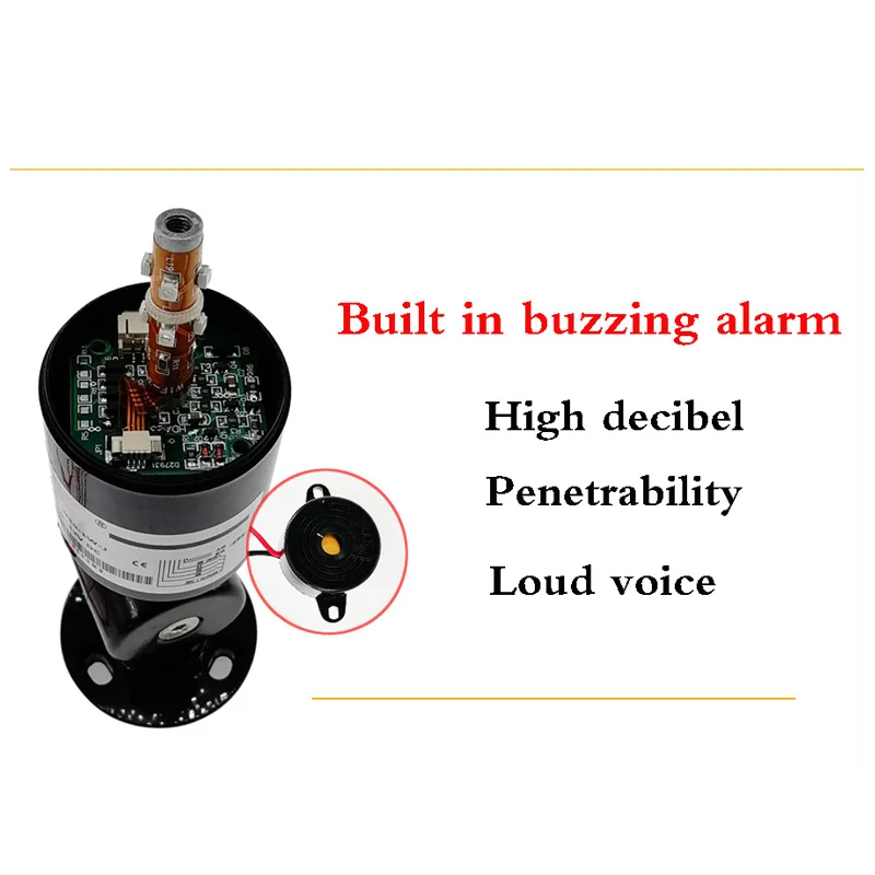 회전식 180 스택 빨간색 주황색 호박색 녹색 경고등, 산업 CNC 기계 Dc12-24v 꾸준한 깜박이 조명, LED