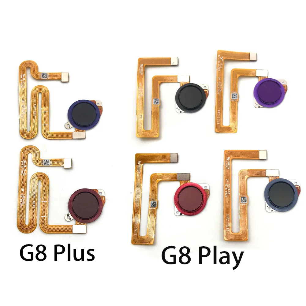 10Pcs, New For Motorola Moto G8 Power Play Plus Fingerprint Sensor Home Return Key Menu Button Flex Ribbon Cable