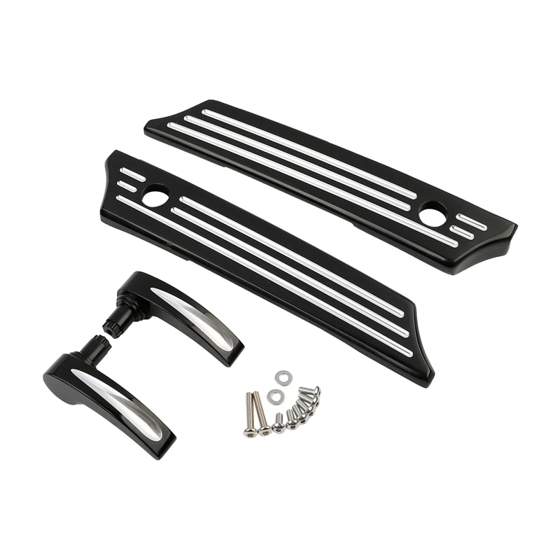 

Motorcyc CNC Saddlebag Latch Covers Lid Lifters For Harley Touring Road Electra Glide 2014-2023