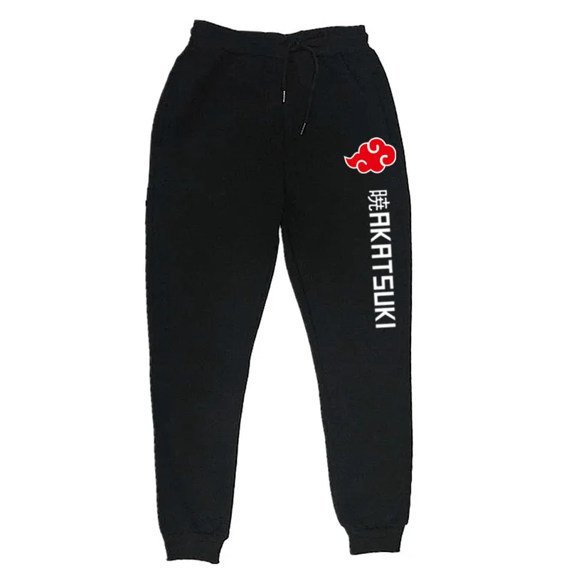 2021 Anime Pants Akatsuki Fleece Trousers Fashion Printed Men Women Jogging Pants Hip hop Streetwear Comfortable Sweatpants