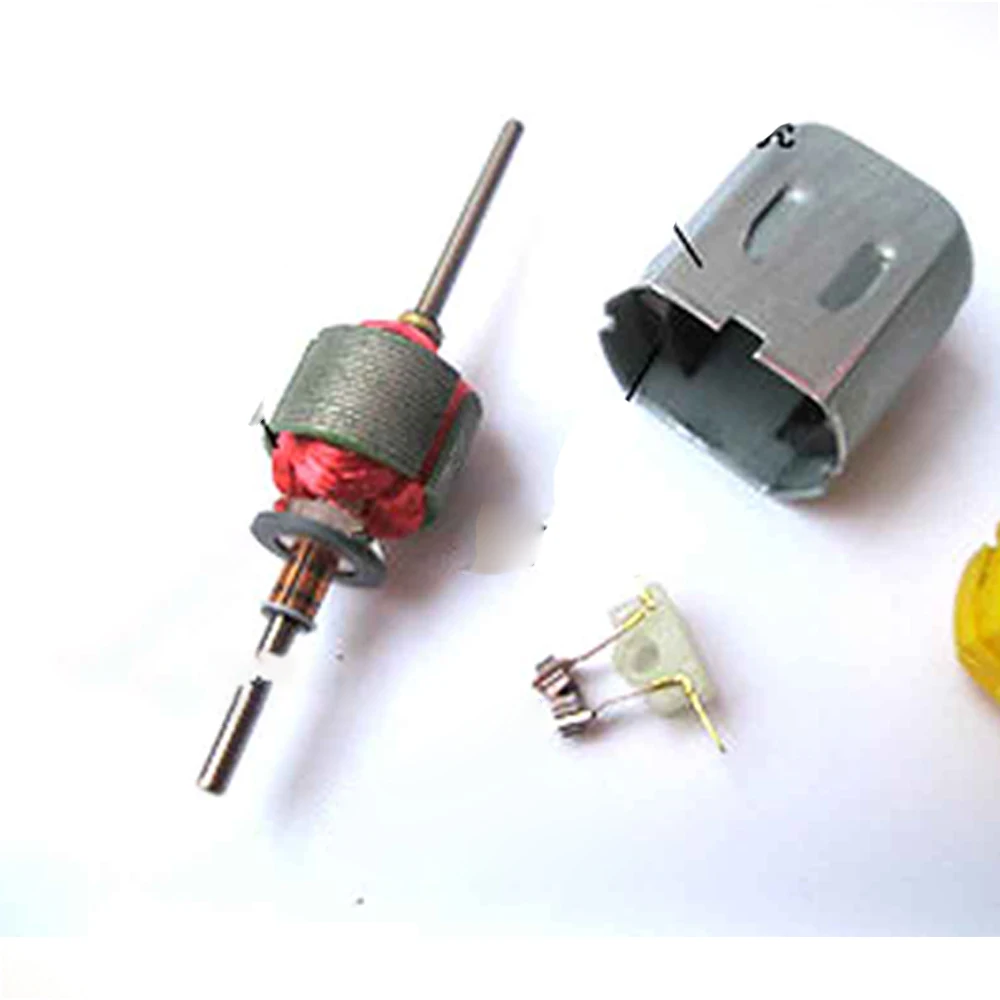 Mini 130 Dual Shaft DC 1.5V-12V 7000RPM Carbon Brush Motor  Toy Model Small Motor Wind Generator Making Accessories