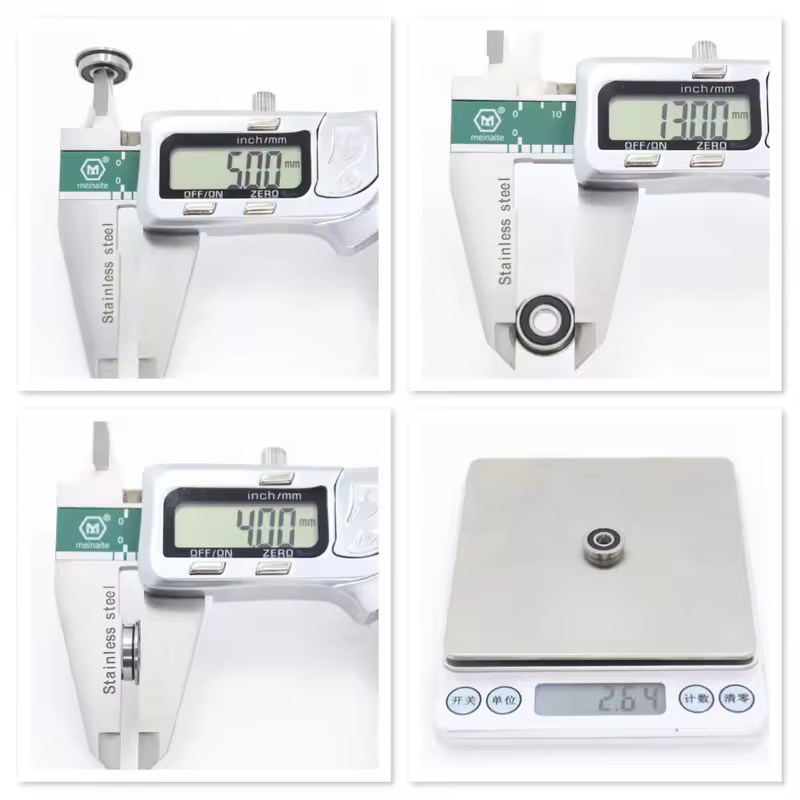 FUSHI F695 2RS Bearing 5*13*4 mm 10Pcs ABEC-7 Flanged Miniature F695 RS Ball Bearings F695RS For VORON Mobius 2/3 2/4 3D Printer - Image 4