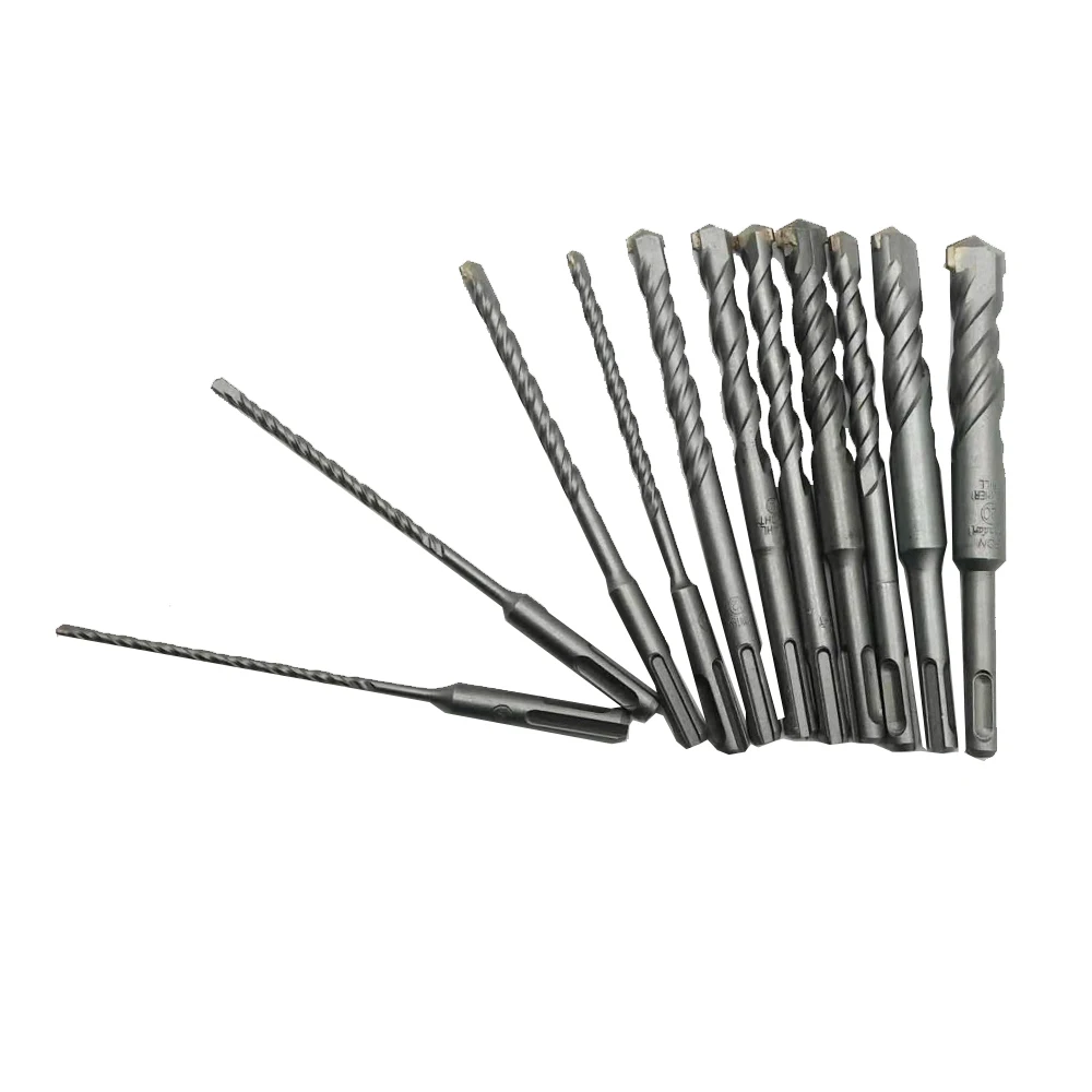 Ensemble de perceuses à percussion électrique, SDS Plus, scie à trous, mèches pour mur, béton, brique, maçonnerie, 160mm, 1 ensemble