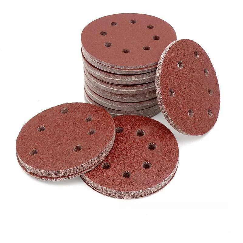 20PCS 125MM Sanding Discs 8 Holes Sanding Paper Buffing Sheet Round Shape  Jewelry Polishing Tools