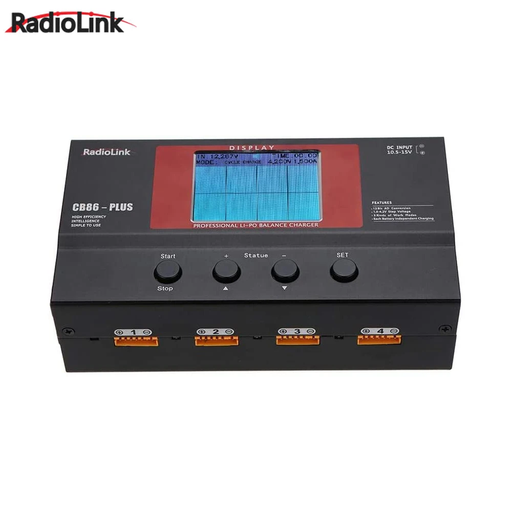 Radiolink CB86 Plus Balance Charger per RC 8 pcs 2-6S Lipo Battery At One Time caricabatterie professionale per RC Car Truck Helicopter