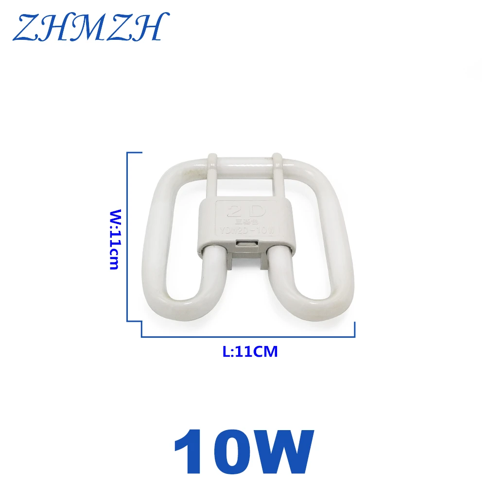 Imagem -02 - Zhmzh-tubo de Borboleta de Quatro Agulhas Lâmpada Economizadora de Energia Tricolor Lâmpada Fluorescente Lâmpadas Borboleta 2d de Quatro Pinos 10w 21w 38w