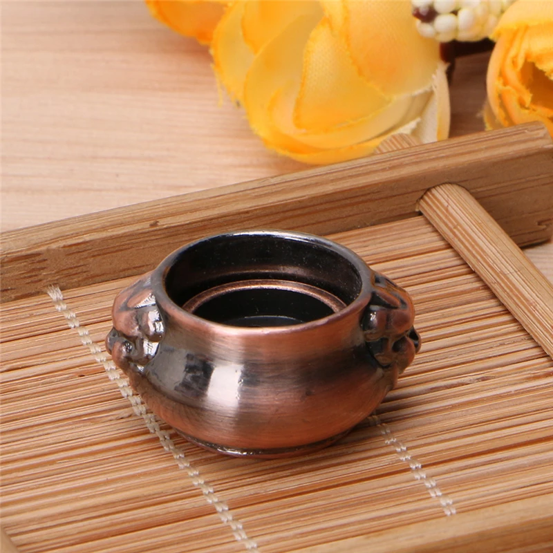 New Copper Mini Lion Ear Incense Coil Burner Censer Aromatherapy Pot Vintage