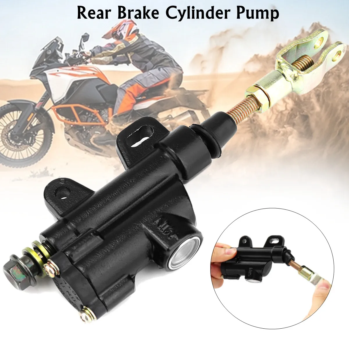 Motorcycle Rear Hydraulic Brake Master Cylinder Pump For 50cc 70cc 110cc 125cc 150cc 250cc Thumpstar ATV Pit Pro Dirt Bike