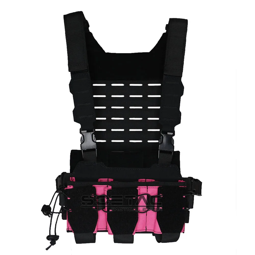 Imagem -02 - Soetac-sqb Peito Rig Airsoft Tactical Vest Gear Pack Bolsa para Revistas cs Match Wargame Vest