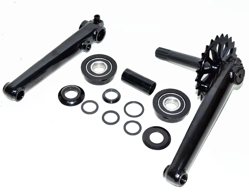 Rueda dentada BMX con rodamiento de manivela, accesorios BMX, 25T, 170 mm