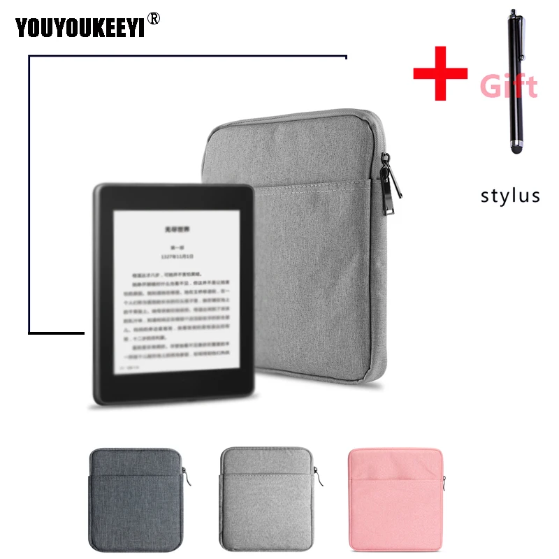 

7inch Ebook Cover Storage bag for Amazon 2019 new Kindle Oasis3 Light Zipper Sleeve Bag Case For Oasis2 +Stylus