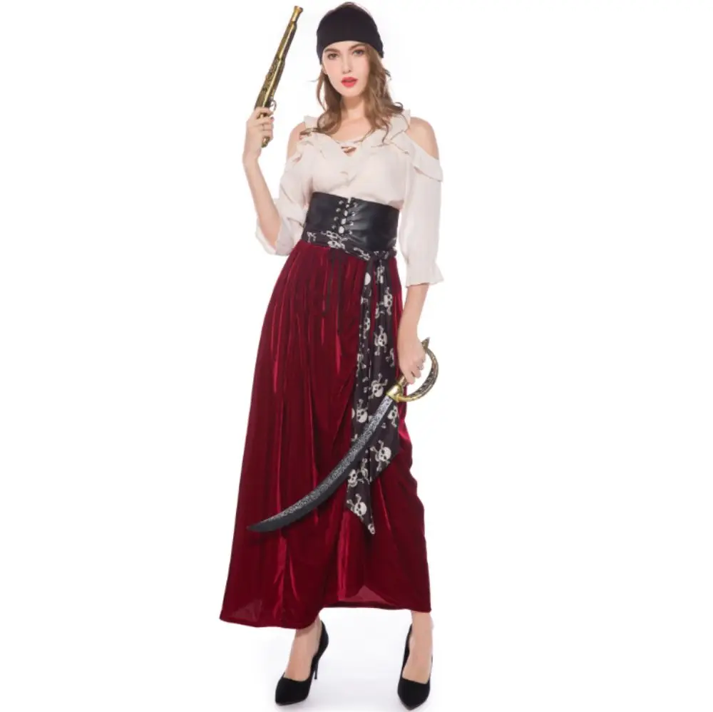 Vêtements de Pirate pour femmes, vêtements de scène, offre spéciale, 2019