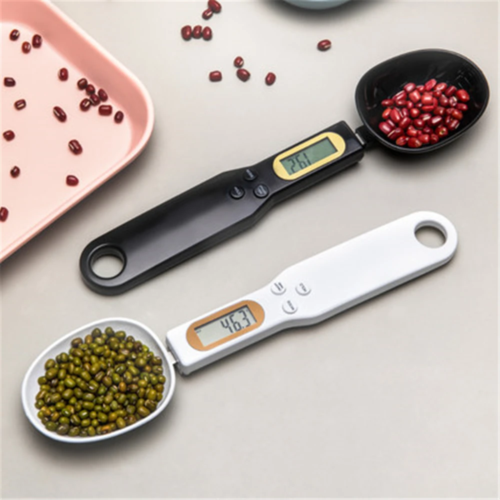 Portátil Lcd Digital Balança de Cozinha Medição Colher Grama Eletrônica Colher Peso Grama Escala de Alimentos Novo Alta Qualidade 500g 0.1g