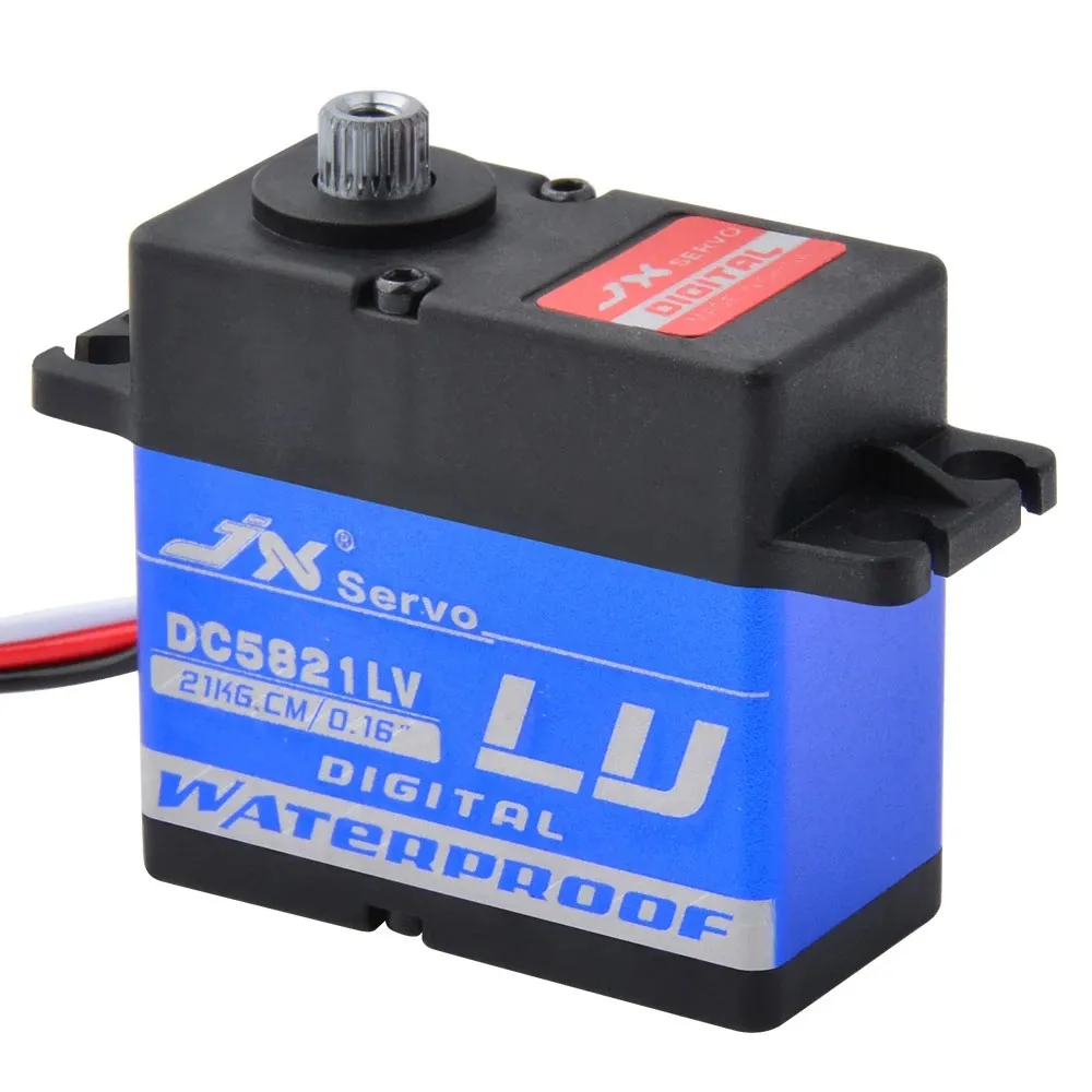 JX Servo DC5821LV 21KG Waterproof Full Metal Gear for 1/8 1/10 Scale RC Car Buggy Crawler for TRAXXAS RC4WD TRX-4 SCX10 D90