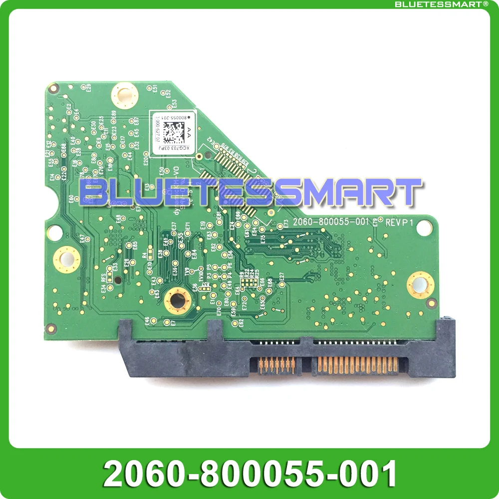 Placa de circuito da placa lógica HDD PCB 2060- 800055 -001 REV A/P1 para recuperação de dados de reparo de disco rígido WD 3.5 SATA