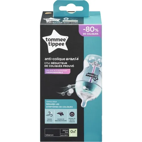 Tommee Tippee Advanced Anti-colic Feeding Bottle, 260 ml x 1