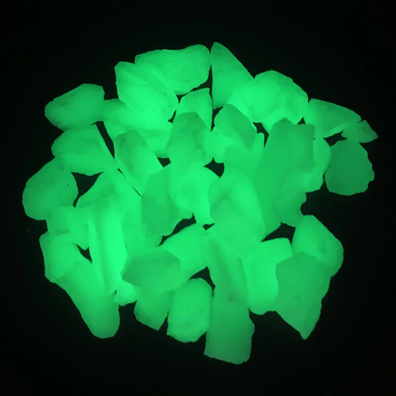 500Pcs Garden Pebbles That Glow In The Dark Luminous Garden Decoration Lawn Sidewalks, Luminous Stones