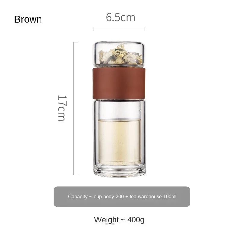 Oneisall Tea Water Bottle Travel Drinkware Portable Double Wall Glass  Infuser Filters The  Filter Tumbler Stainless Steel